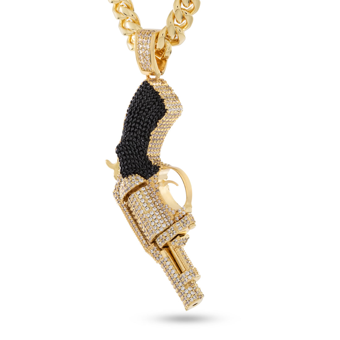.38 Special Necklace in 14K Gold / 3.2" by King Ice