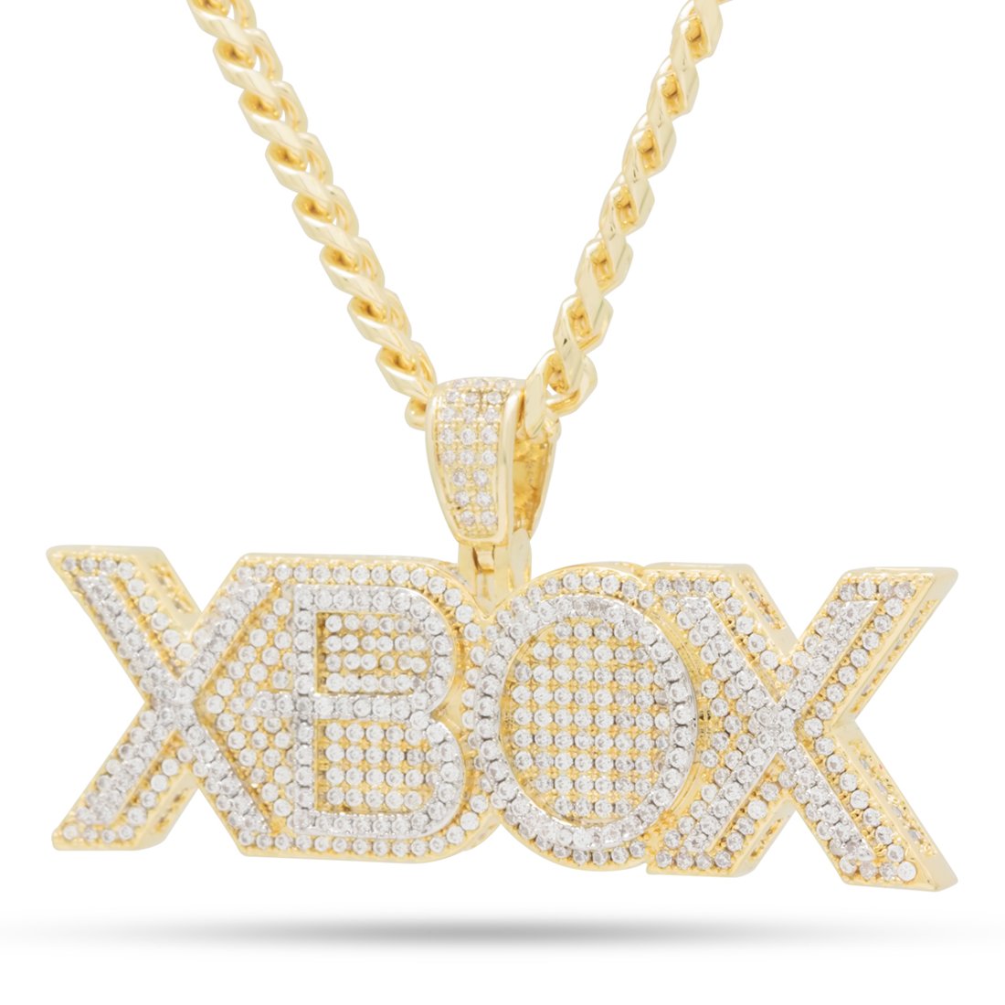 Xbox x King Ice - Xbox Necklace in 14K Gold / 1.2" by King Ice